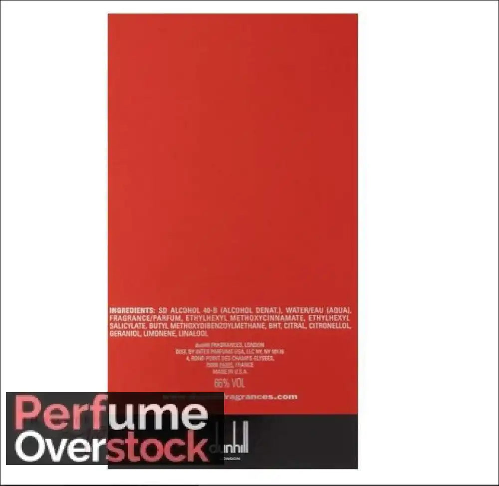 Alfred Dunhill Desire Red Extreme for Men 100ml Eau de Toilette - Eau de Toilette