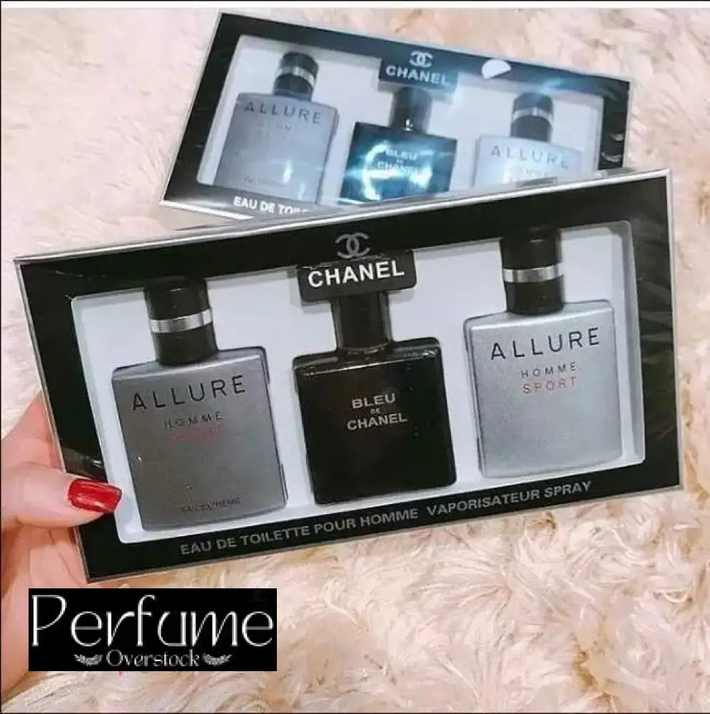 Chanel Mini Perfume Gift Sets For Men 3x