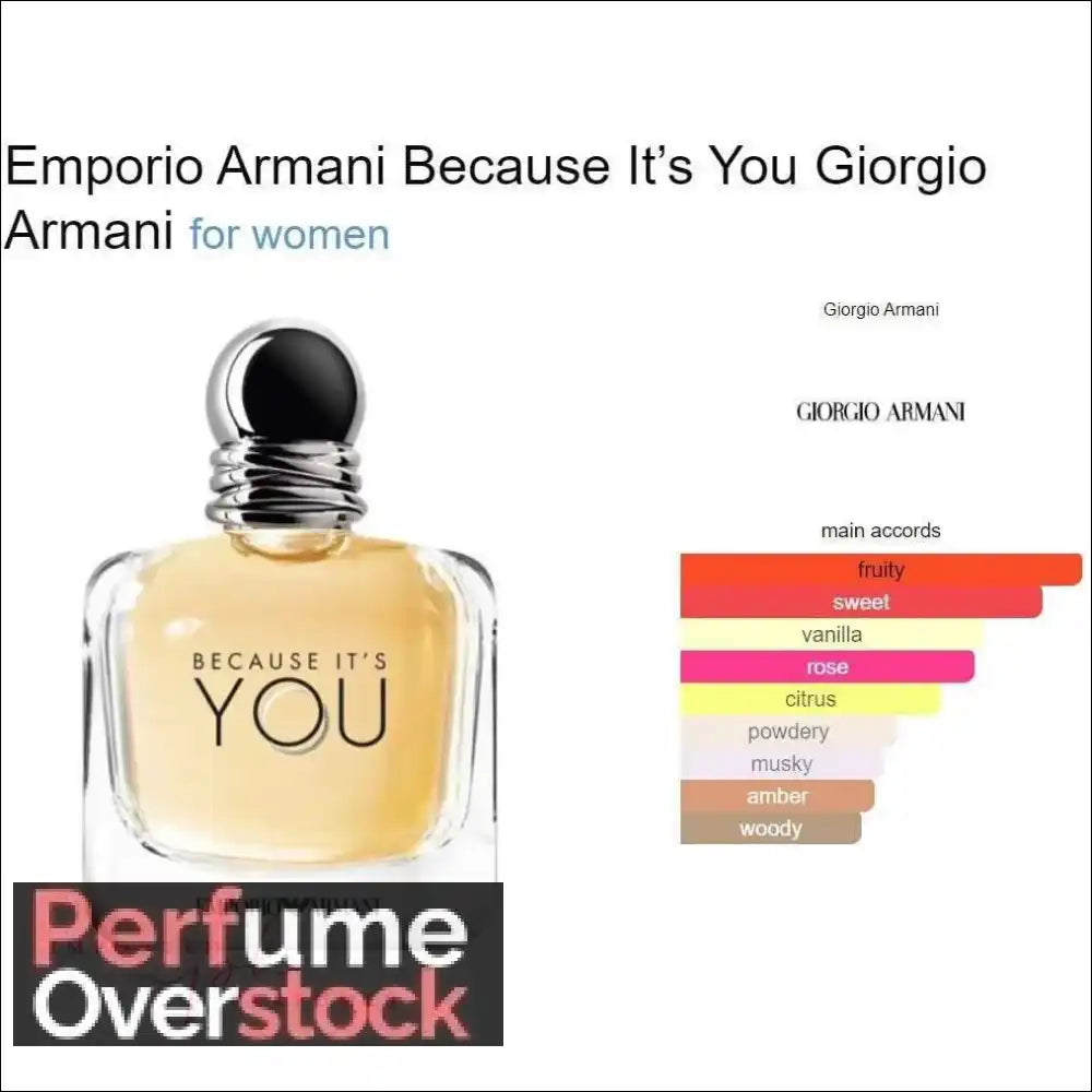 Emporio Armani Because It’s You Eau De Parfum 100ml - Eau de Parfum