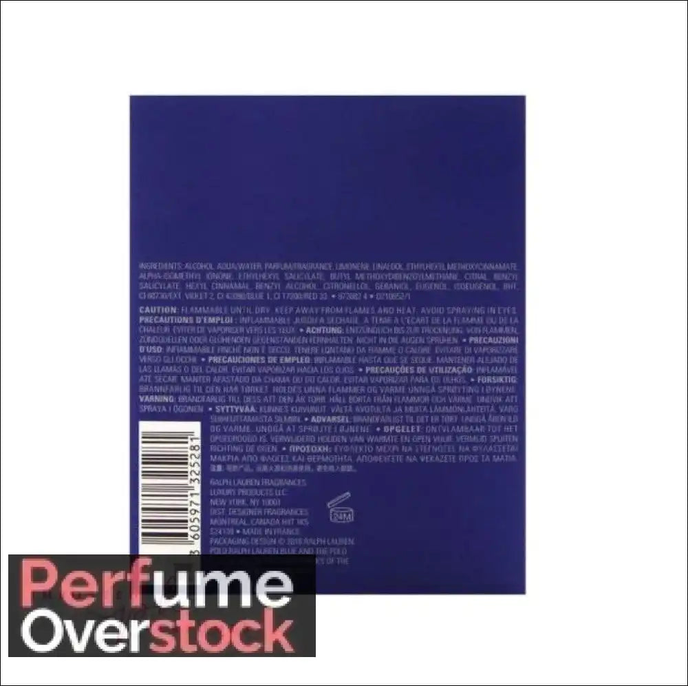 Polo Ultra Blue by Ralph Lauren for Men Eau de Toilette 100ml - Eau de Toilette