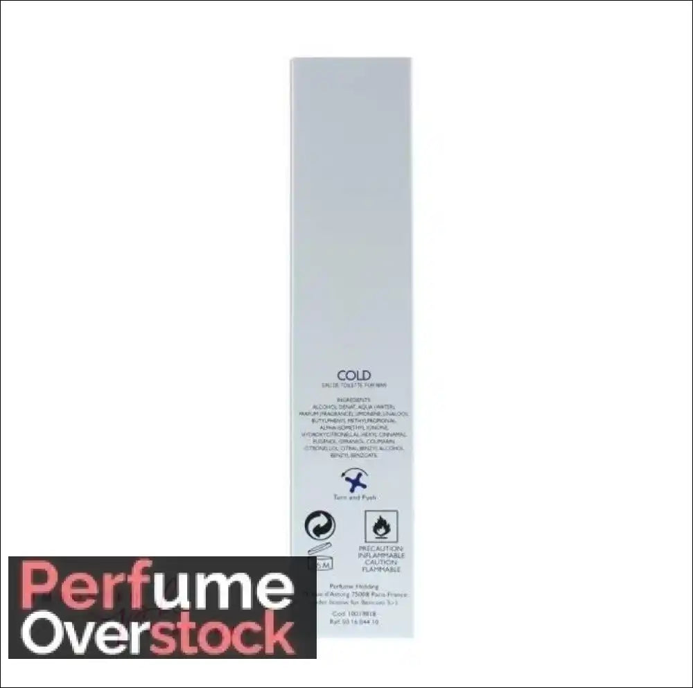 United Colors Of Benetton Cold Eau De Toilette For Men 100ml - Eau de Toilette