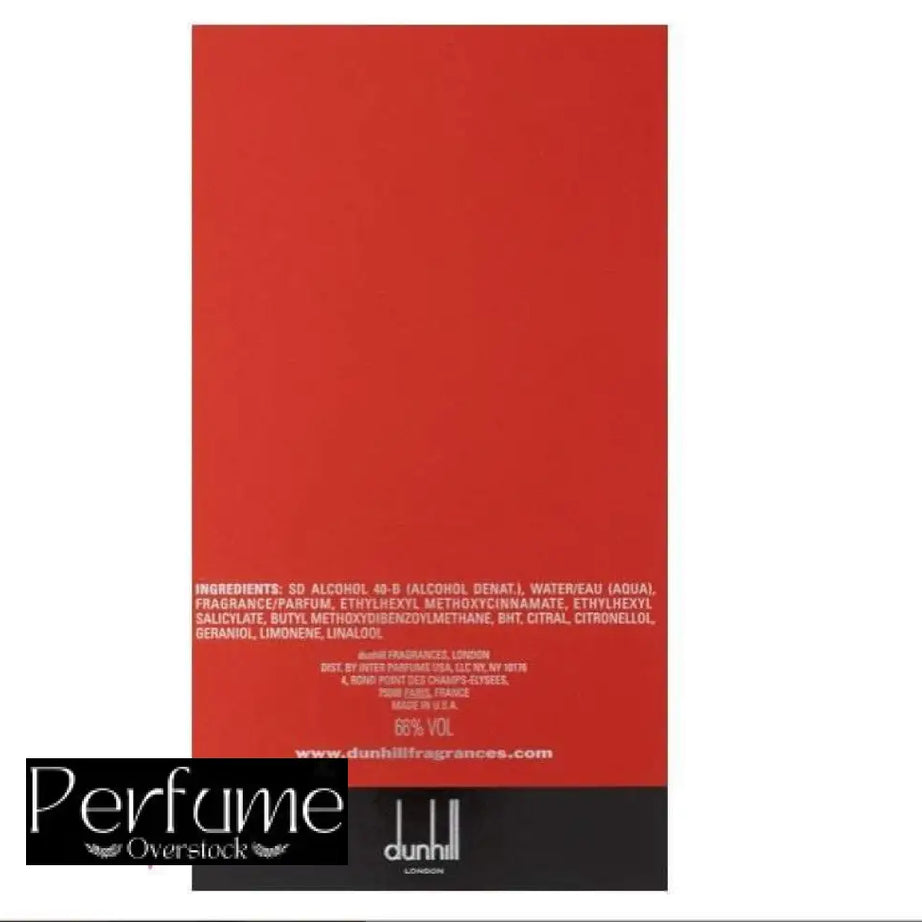 Alfred Dunhill Desire Red Extreme for Men 100ml Eau de Toilette