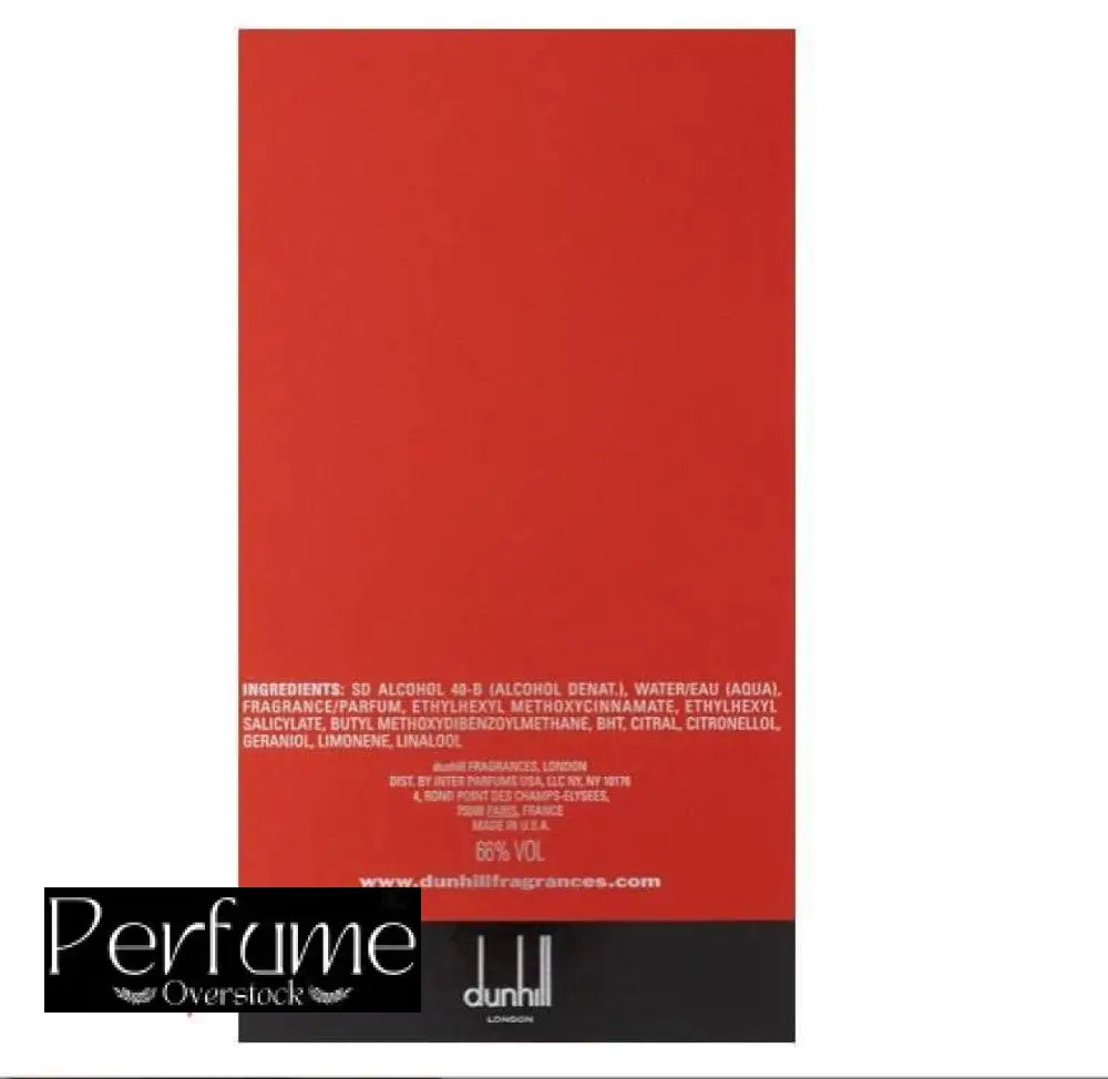 Alfred Dunhill Desire Red Extreme for Men 100ml Eau de Toilette