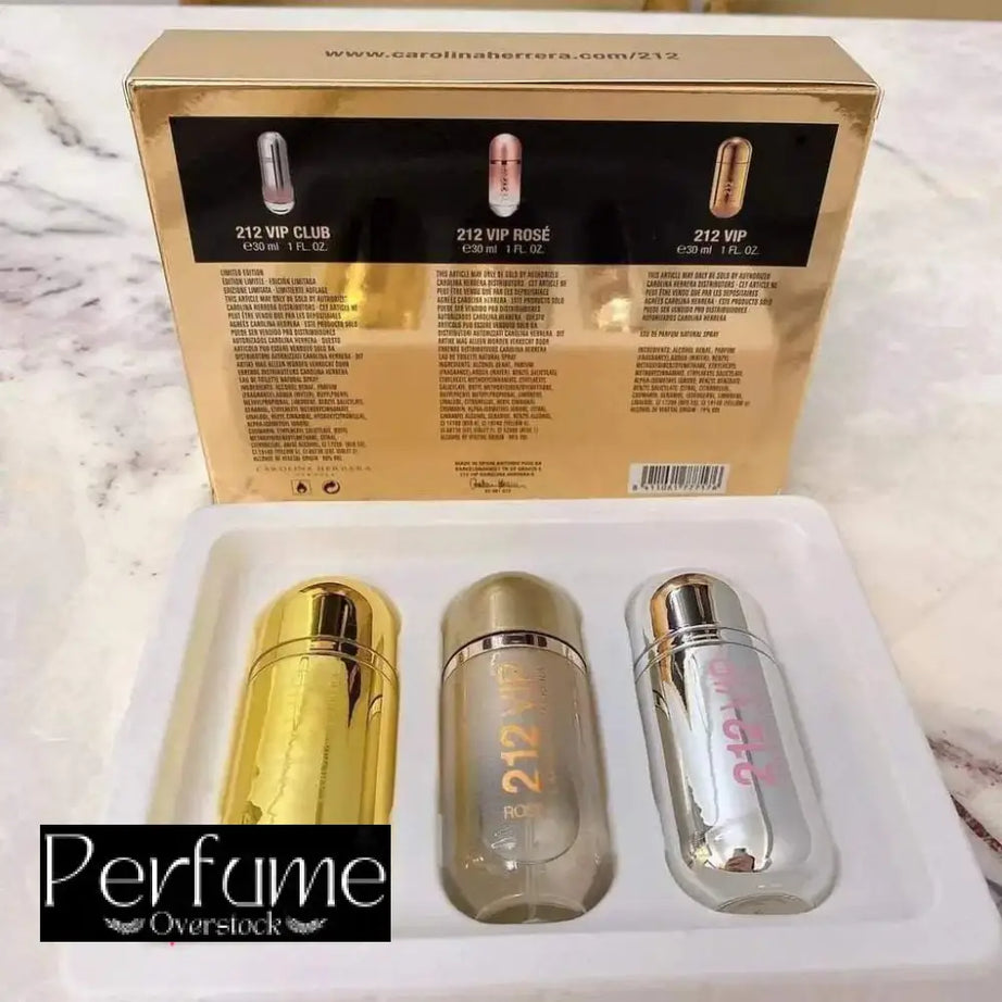 Carolina Herrera 212 Vip 3 in 1 Perfume Gift Set For Women