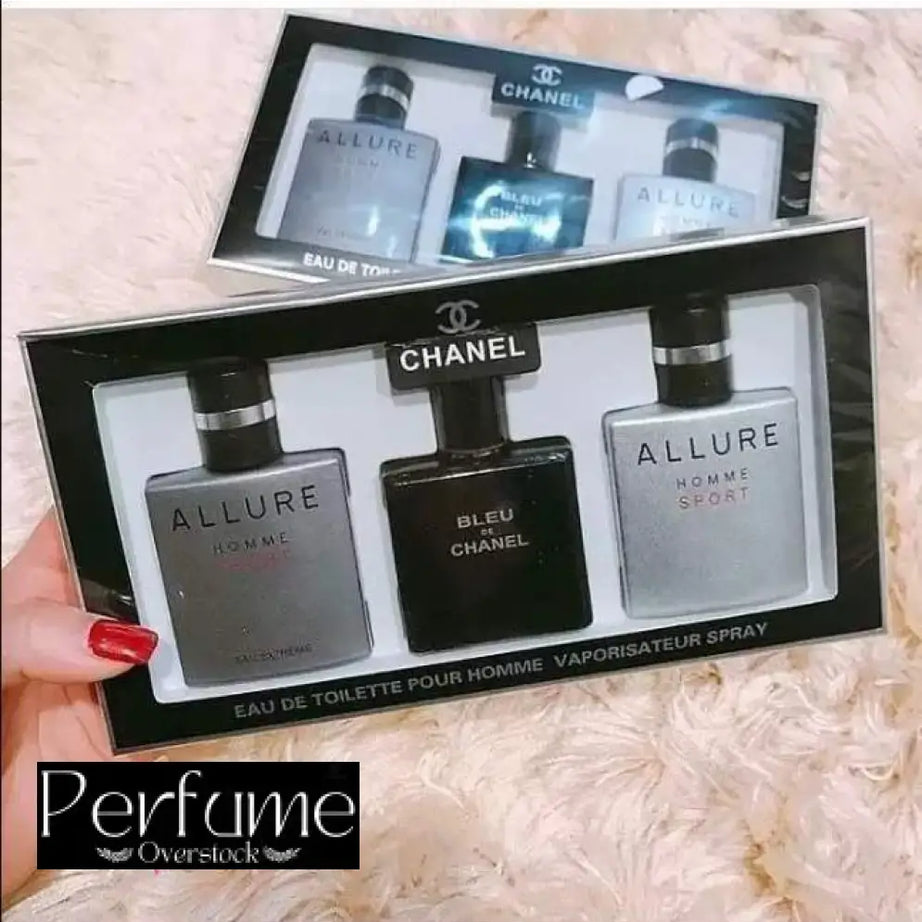 Chanel Mini Perfume Gift Sets For Men 3x