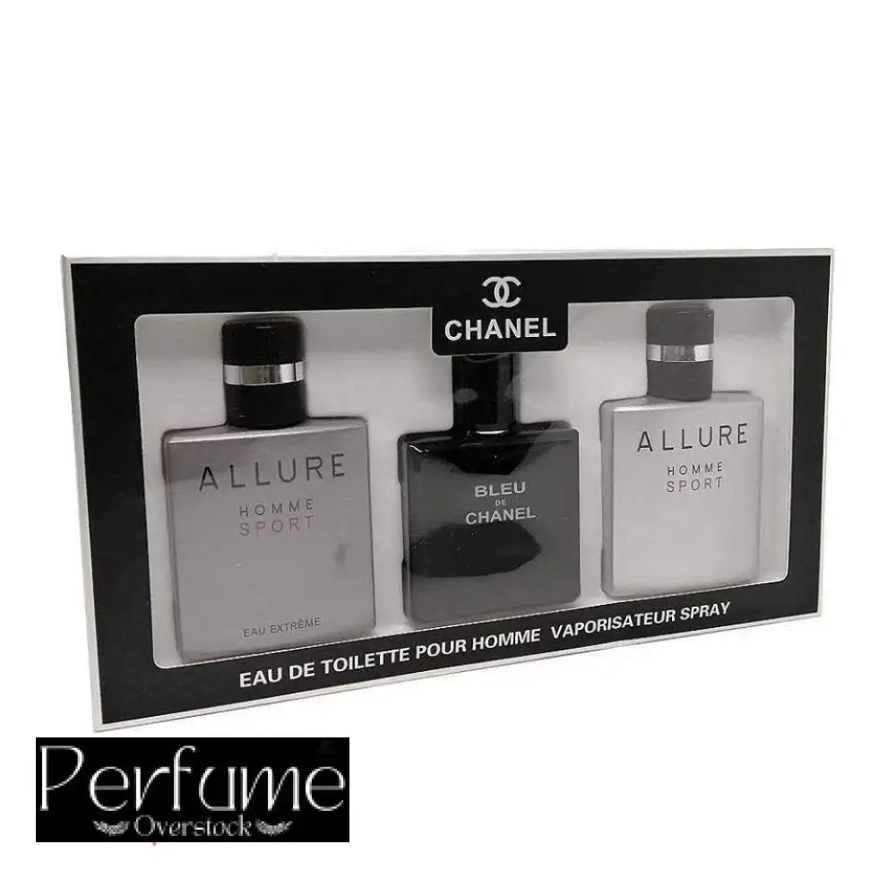 Chanel Mini Perfume Gift Sets For Men 3x