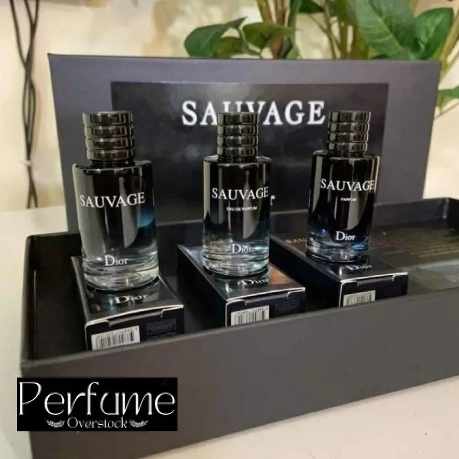 Dior Sauvage 3 in 1 Set For Men 30ml Each EDT