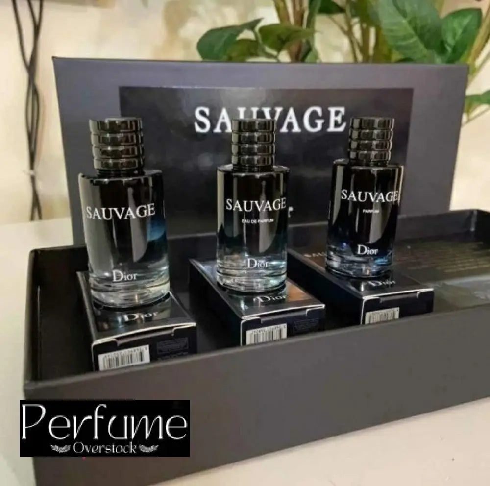 Dior Sauvage 3 in 1 Set For Men 30ml Each EDT