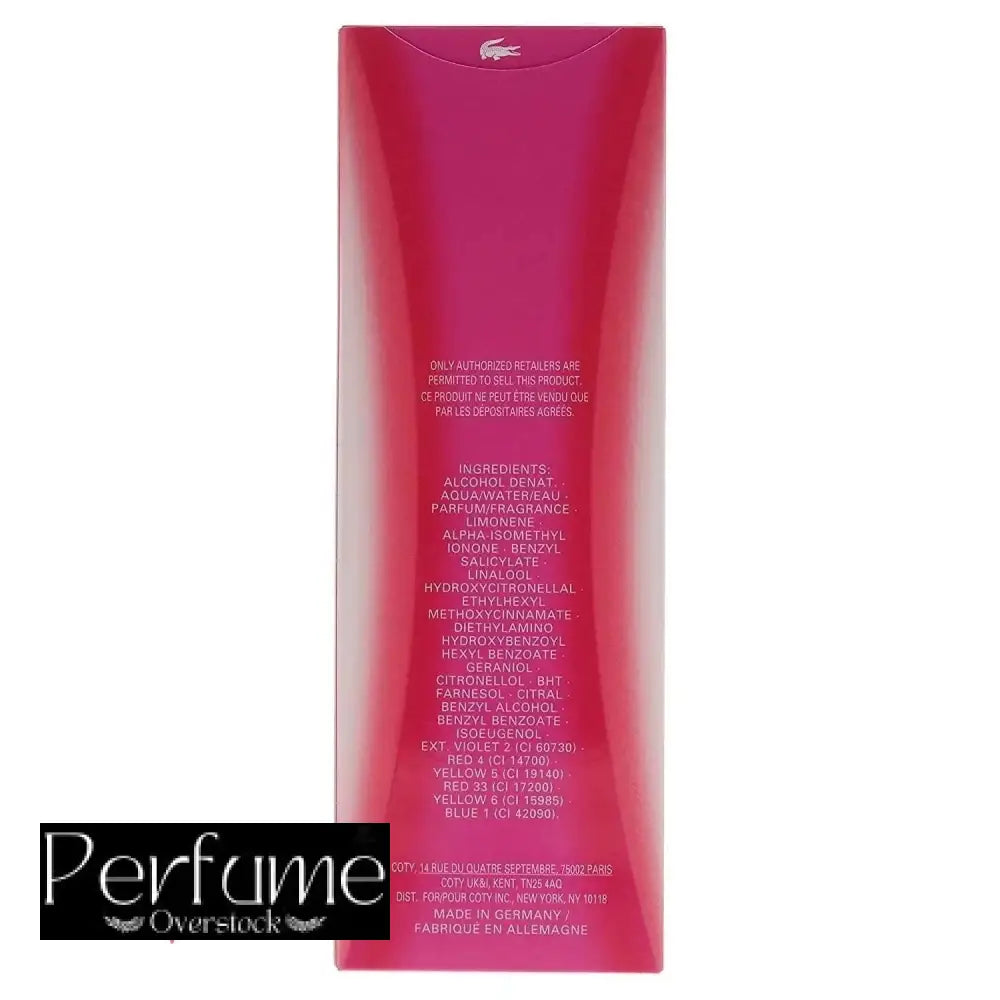 Lacoste Touch of Pink Eau de Toilette For Women 90ml