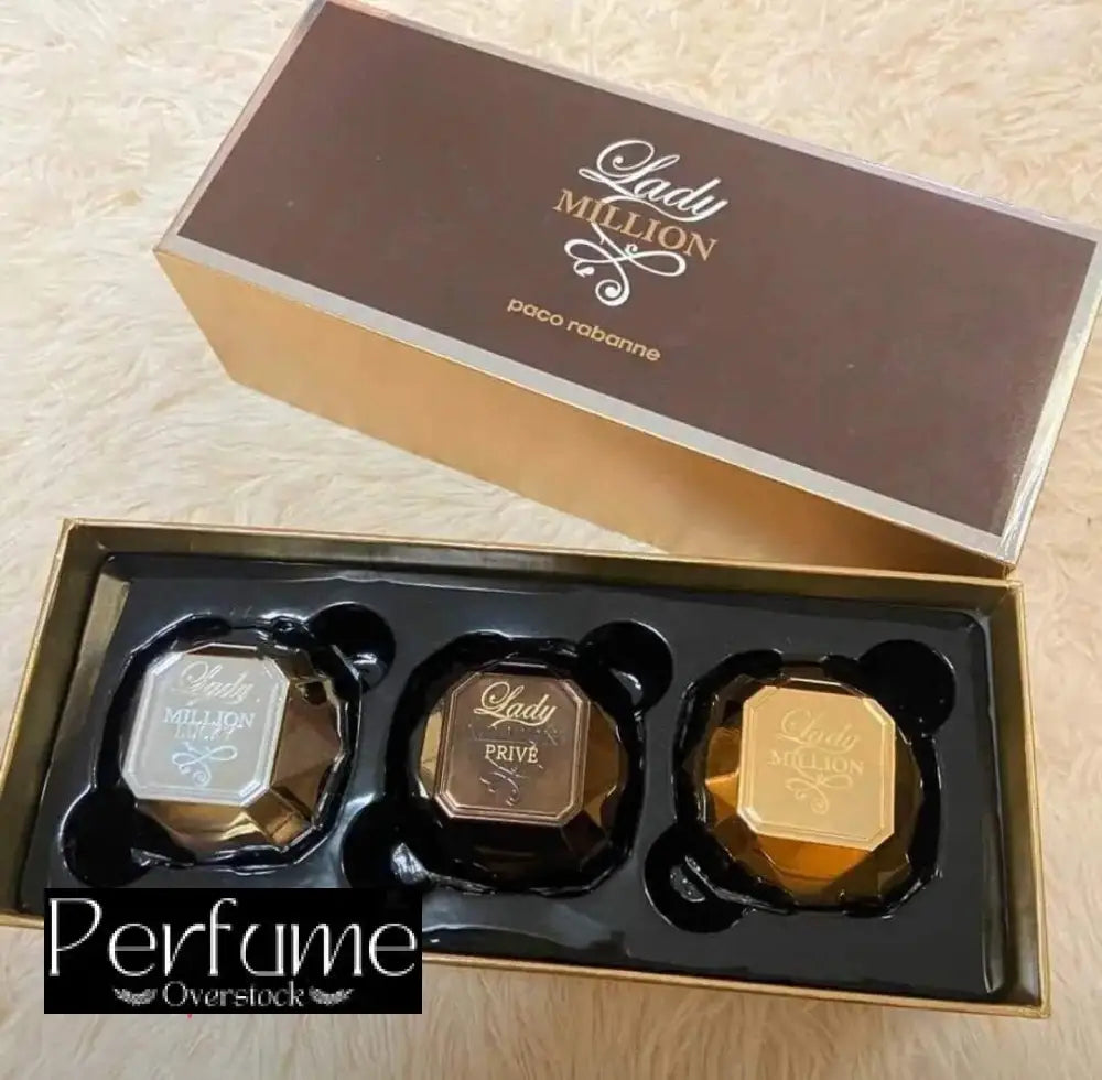 Paco Rabanne Lady Million Gift Set 3 in 1 For Women 30ml x3 EDP