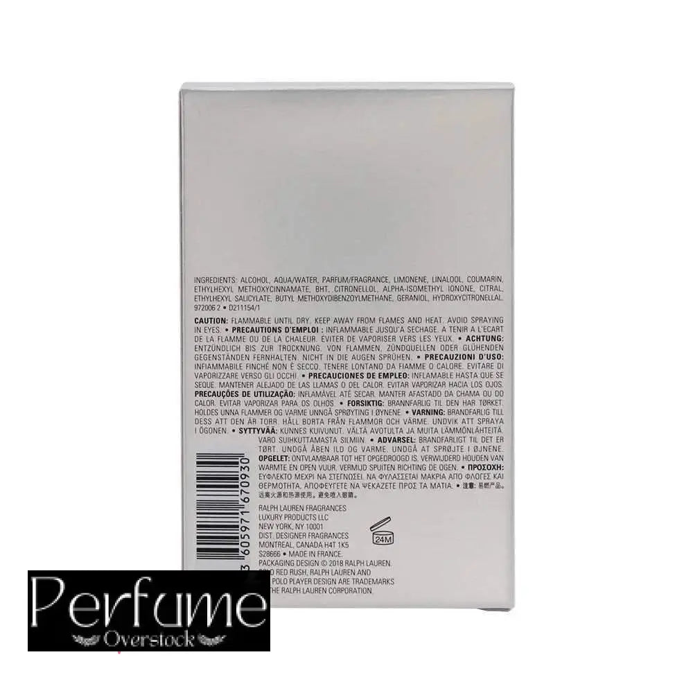 Ralph Lauren Polo Red Rush By Ralph Lauren for Men 125ml Eau De Toilette