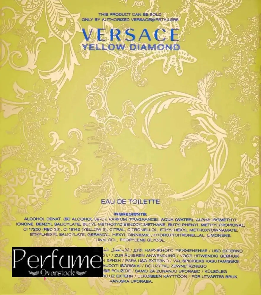 [TESTER] Versace Yellow Diamond For Women Eau de Toilette 90ml Perfume & Cologne