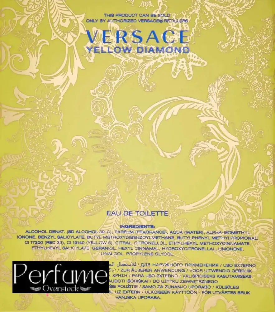 Versace Yellow Diamond For Women Eau de Toilette 90ml
